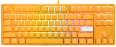 Klaviatūra Ducky One 3 Yellow One 3 Yellow TKL Cherry MX Black Angļu (US), balta/dzeltena