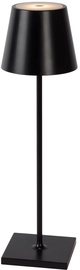 Välitingimustes kasutatav lauavalgusti Lucide Justine, 2.2W, LED, IP54, must, 11 cm x 38 cm