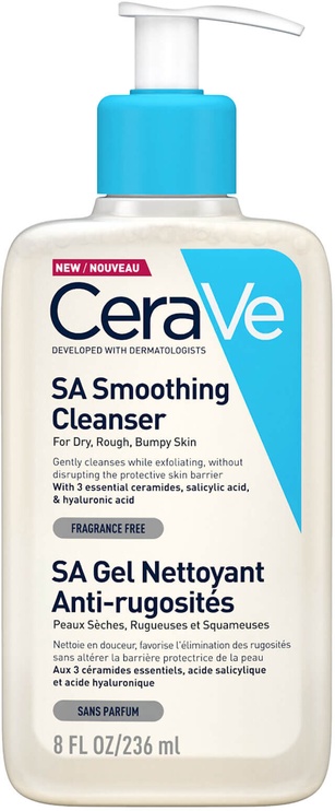 Sejas tīrīšanas līdzeklis Cerave SA Smoothing, 236 ml, sievietēm