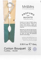 Gaisa atsvaidzinātājs Mr & Mrs Fragrance BiDose Concentrated Laundry Perfume Cotton Bouquet: Bergamot, Eucalyptus, Musk