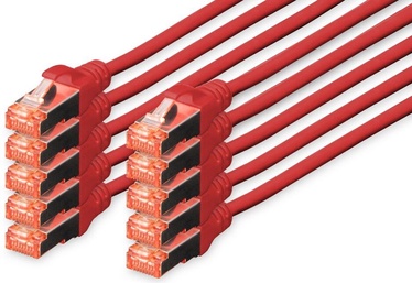 Сетевой кабель Digitus Professional Patch RJ-45, RJ-45, 0.5 м, красный