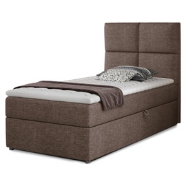 Кровать Rivia Sawana 25, 90 x 200 cm, светло-коричневый, с матрасом