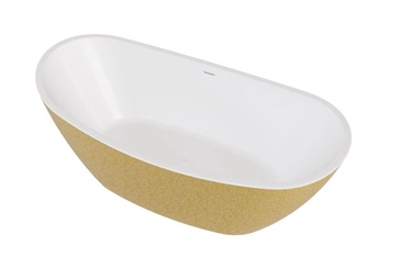 Vann, teisaldatav Besco Ayla Glam Gold, 170 cm x 80 cm x 68 cm, ovaalne