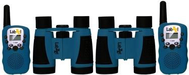 Рация Levenhuk Walkie Talkie & Binoculars Set 79902, 19 см x 16 см, синий