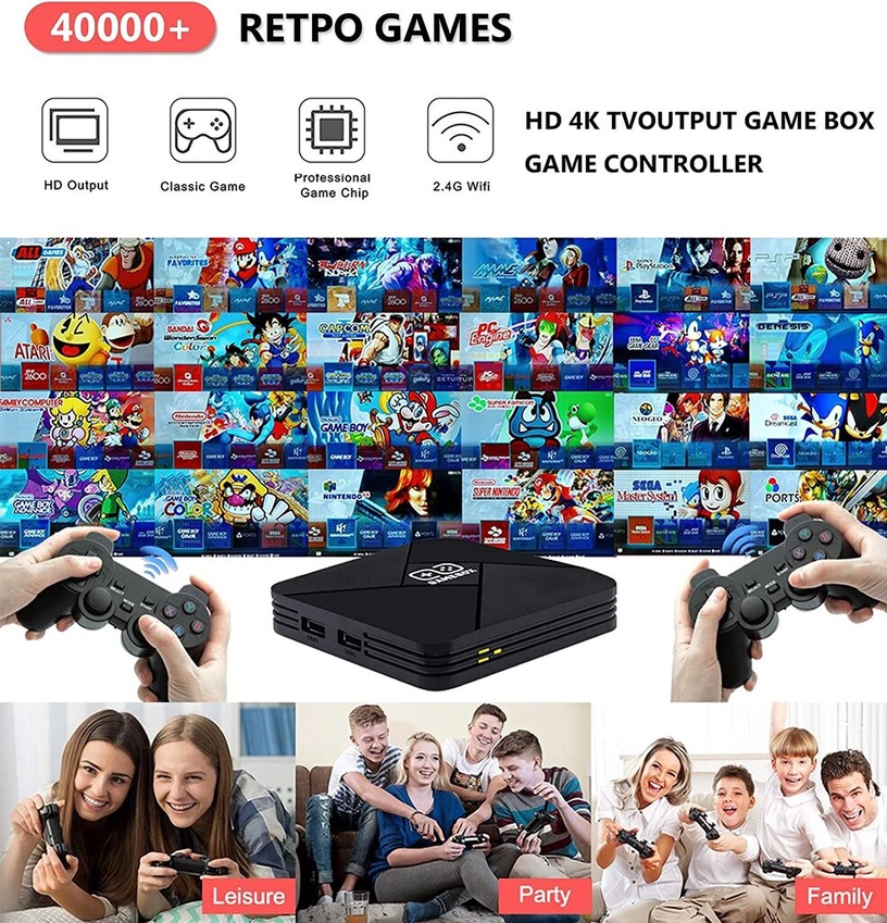 Spēļu dators HappyJoe G5 4K, HDMI, 64 GB