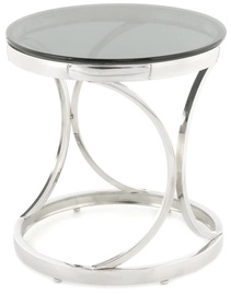 Журнальный столик Kayoom Weyda 125, серебристый/черный, 40 см x 40 см x 42 см
