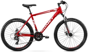 Velosipēds kalnu Romet Rambler 26 R6.2, 26 ", 14" rāmis, balta/sarkana/pelēka