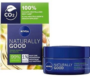 Nakts krēms sievietēm Nivea Naturally Good Argan Oil, 50 ml