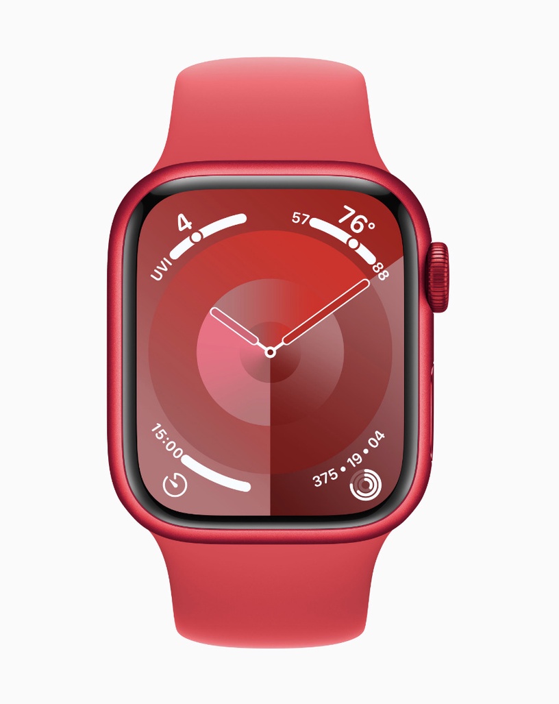 Умные часы Apple Watch Series 9 GPS + Cellular 41mm Aluminium Sport Band M/L, красный