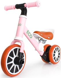 Balansinis dviratis EcoToys 2in1, rožinis, 8"