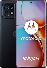 Mobiiltelefon Motorola Edge 40 Pro 5G, must, 12GB/256GB