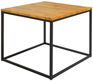 Kafijas galdiņš Aroz, brūna/melna, 69 cm x 69 cm x 53 cm