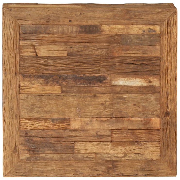 Kafijas galdiņš VLX Solid Reclaimed Wood 246420, brūna, 700 mm x 700 mm x 300 mm