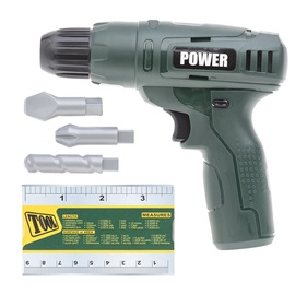 Игрушечний инструмент мастера, дрель Power Tools 017180, зеленый