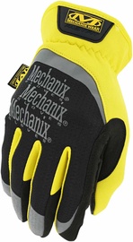 Darba cimdi pirkstaiņi Mechanix Wear FastFit MFF-01-008, ādas imitācija, melna/dzeltena/pelēka, S, 2 gab.