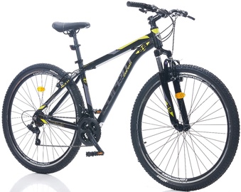 Велосипед горный Corelli Felix 3.3, 29 ″, 20" (49.53 cm) рама, черный/желтый/серый