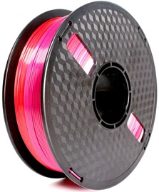 Palīgmateriāli 3D printeriem Gembird PLA Silk Rainbow, 340 m, sarkana/violeta