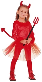 Kostüüm lastele Widmann Devil, punane, polüester, 110 cm