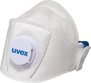 Маска для лица, с клапаном Uvex Silv-Air Premium 5110+ Flat-Fold mask FFP1, белый