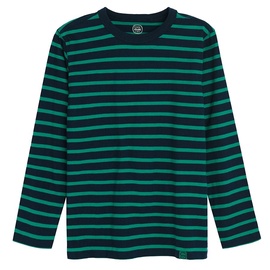 Krekls ar garām piedurknēm, zēniem Cool Club CCB2720879, zaļa/tumši zila, 140 cm