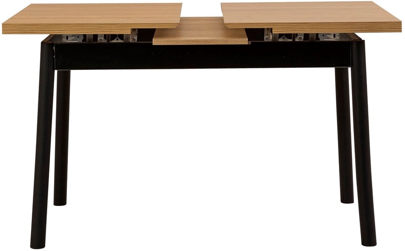 Ēdamistabas komplekts Kalune Design OLV-AC-TK16, melns/koka