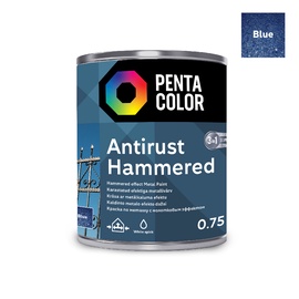 Eriotstarbeline värv Pentacolor Anti Rust Hammered, 0.75 l, sinine
