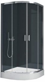 Душевая кабина New Trendy Suvia, полукруглая, 900 мм x 900 мм x 1850 мм