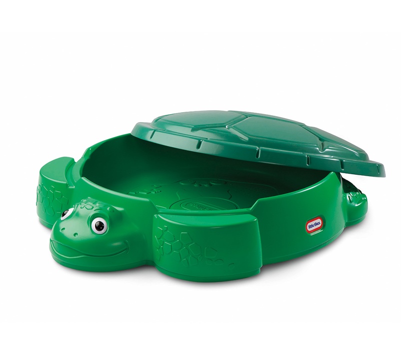 Песочница Little Tikes Turtle Sandbox, 98.42 x 109 см, с крышкой, зеленый