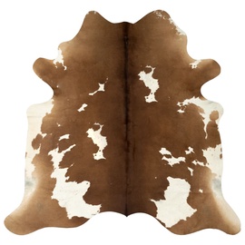 Ковер VLX Real Cow Hide 284344, коричневый/белый, 170 см x 150 см