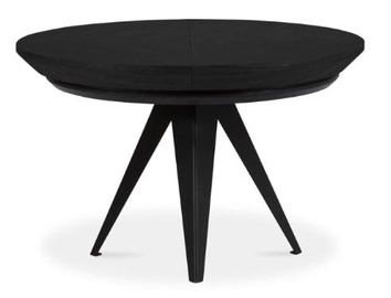 Pusdienu galds izvelkams Micadoni Home Toni, melna, 130 - 230 cm x 130 cm x 76 cm