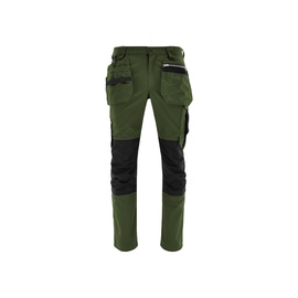 Darba bikses Sara Workwear Comfort, zaļa, kokvilna/poliesters, XXL izmērs