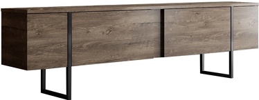 TV-laud Kalune Design Luxe, must/pähklipuu, 300 mm x 1800 mm x 500 mm