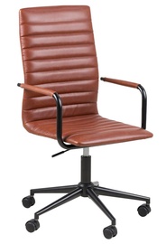 Biroja krēsls Winslow, 58 x 45 x 103 cm, brūna/melna