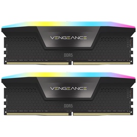 Operatīvā atmiņa (RAM) Corsair Vengeance RGB Black, DDR5, 64 GB, 5600 MHz
