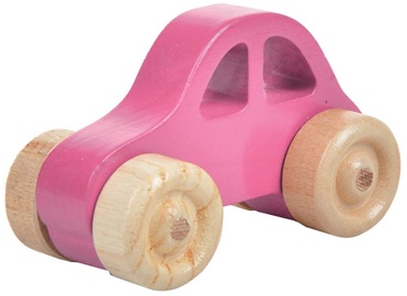 Stumjamās rotaļlietas Wood&Joy Mini Car 109TRS1128, 5 cm, rozā