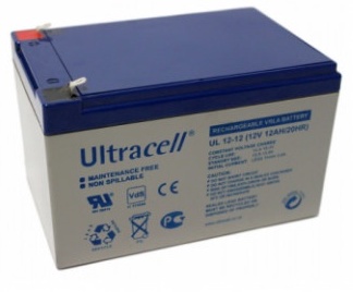 Аккумулятор VRLA Ultracell, 12 В, 12 Ач, 12 а