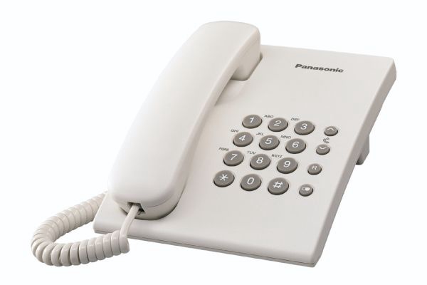 Belaidis, stacionarus telefonas Panasonic KX-TS500FXW, stacionarus