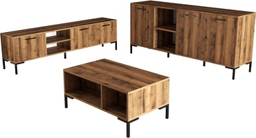 Комплект мебели для гостиной Kalune Design 1592-2082-1632, комнатные, ореховый