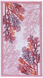 Vannas istabas paklājs Foutastic Coral 352CNF1103, balta/oranža/rozā/violeta, 140 cm x 80 cm
