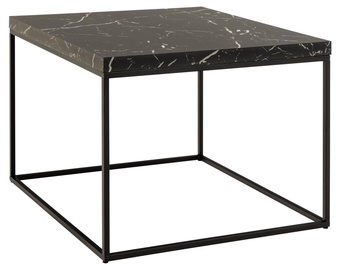 Kafijas galdiņš Barossa, melna, 60 cm x 60 cm x 45 cm