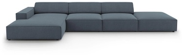 Stūra dīvāns Micadoni Home Jodie 5 Seats, zila, kreisais, 341 x 166 cm x 70 cm