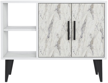 Kummut Kalune Design Arizona 598MNM1153, valge/must, 35 cm x 90 cm x 70 cm