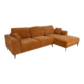 Kampinė sofa Home4you Olivia RC, ruda, dešininė, 293 x 170 cm x 88 cm