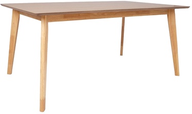 Обеденный стол Home4you Lena, дубовый, 160 см x 90 см x 74 см