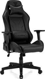 Игровое кресло SENSE7 Netrunner, 72 x 57 x 118 - 126 см, черный