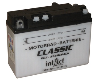 Akumulators IntAct Bike Power, 6 V, 12 Ah, 80 A