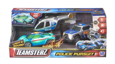 Transporta rotaļlietu komplekts HTI Teamsterz Small Police Crew 1417281, daudzkrāsaina