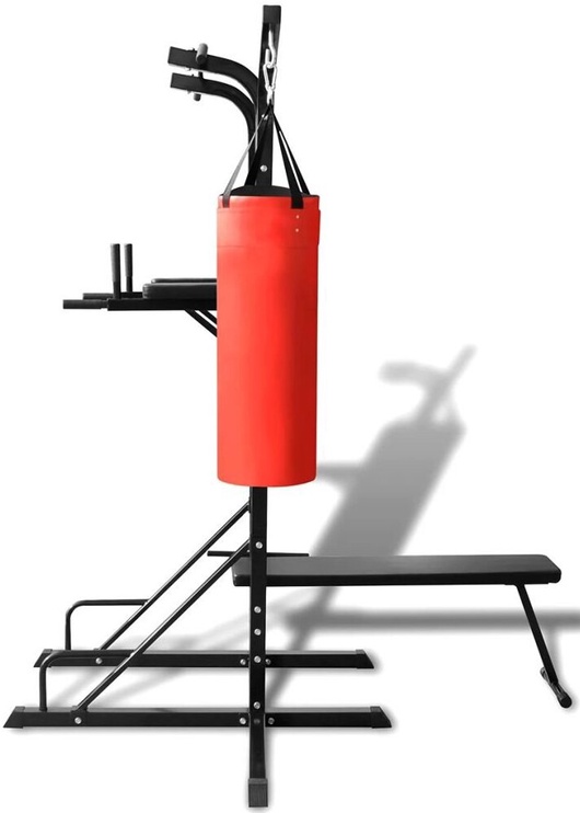 Vertikālā siena presītes veidošanai VLX Power Tower with Sit-Up Bench & Boxing Bag