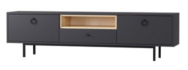 TV galds Kalune Design Naturel, antracīta, 180 cm x 35 cm x 48 cm