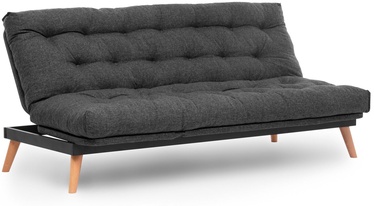 Dīvāns-gulta Atelier Del Sofa Saki, tumši pelēka, 185 x 82 cm x 92 cm